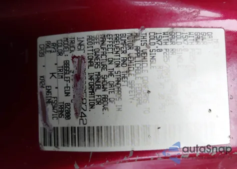 2002 Nissan Frontier Xe из США, поврежденный, VIN 1N6DD26S02C358742